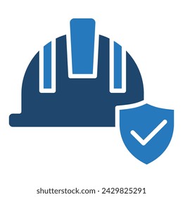 Construction Insurance icon line vector illustration