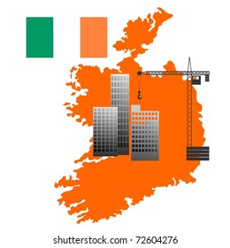 construction in  Ireland. vector