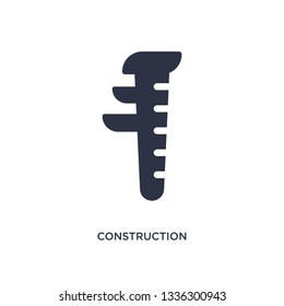 construction isolated icon. Simple element illustration from geometry concept. construction editable logo symbol design on white background. Can be use for web and mobile.