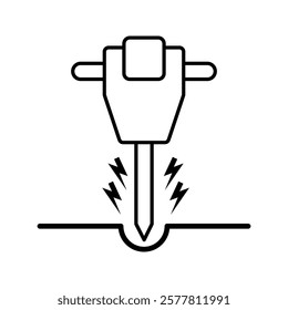 Construction jackhammer line and glyph icon, tool and repair, pneumatic hammer sign, vector graphics, a linear pattern on a white background, eps 10.
Vector Formats
EPS
