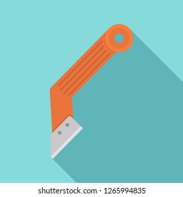 Construction knife icon. Flat illustration of construction knife vector icon for web design