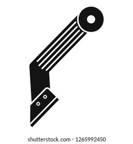 Construction knife icon. Simple illustration of construction knife vector icon for web design isolated on white background