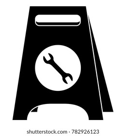 construction label isolated icon