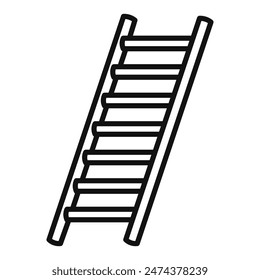 Construction Ladder Icon Perfect for Home Improvement and Building Themes