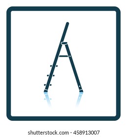 Construction ladder icon. Shadow reflection design. Vector illustration.
