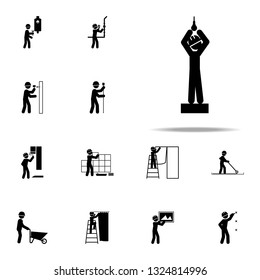 construction, lamp worker icon. Construction People icons universal set for web and mobile