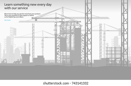 construction of a large factory for the processing of petroleum products