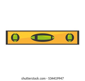 construction level bubble metal tool vector illustration eps 10