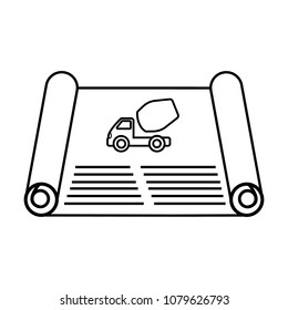 Construction line icon