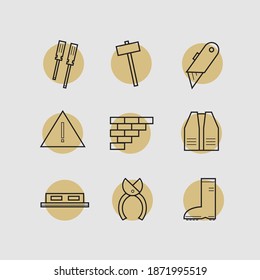 Construction line icon. Vector design