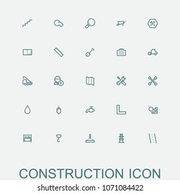 Construction line icons