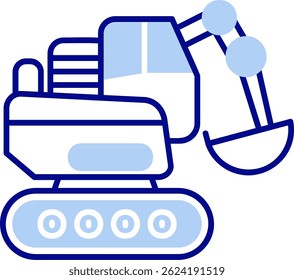 Design de ícone de vetor de linha de construção