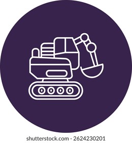 Design de ícone de vetor de linha de construção