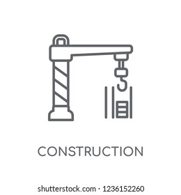Construction linear icon. Modern outline Construction logo concept on white background from Construction collection. Suitable for use on web apps, mobile apps and print media.
