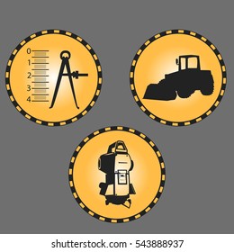 construction: loader, instrument, measurer
