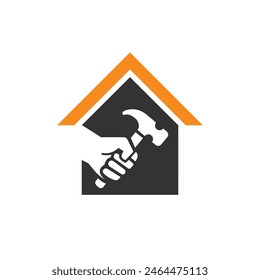 Construction logo abstract symbol vector