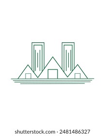 Diseño de logotipos de construcción, Logo de construcción, Logo de construcción creativa 