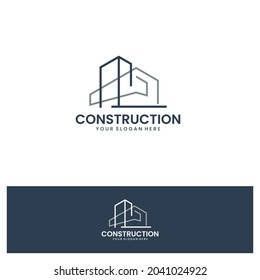 inspiración de construcción , diseño de logotipo