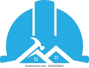 Construction logo design for real estate business