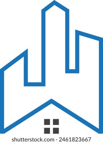 Construction logo design for real estate business
