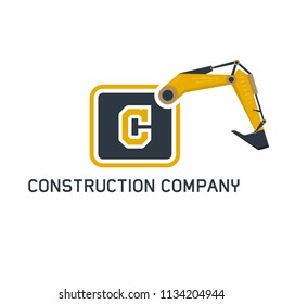 construction logo design template
