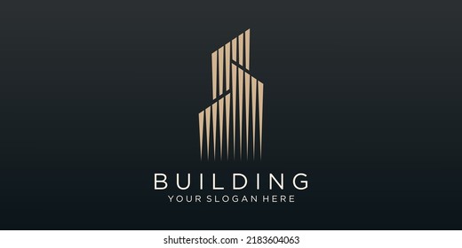 construction logo design template. building Abstract For Logo Design Inspiration.
