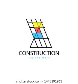 construction logo design template trendy 