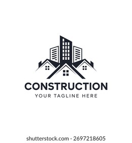 Vector de Plantilla de diseño de logotipo de construcción