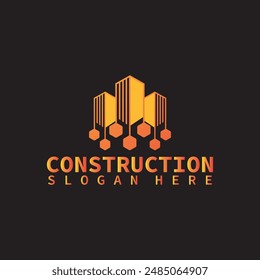 Construction Logo design Vector Art Icons unique new free vector eps Graphics for Free and construction Logo royalty free images for your company or home or business