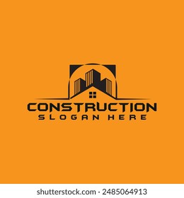 Construction Logo design Vector Art Icons unique new free vector eps Graphics for Free and construction Logo royalty free images for your company or home or business