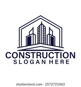 Construction Logo design Vector Art Icons unique new free vector eps Graphics for Free and construction Logo royalty free images for your company or home or business Property home investment logo