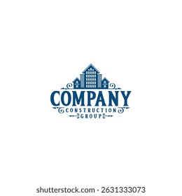 Construction logo design vector illustration