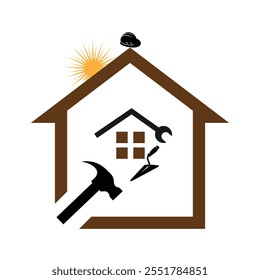 A construction logo featuring a sun should symbolize growth, optimism, and energy while maintaining a connection to the strength and reliability of the construction industry.