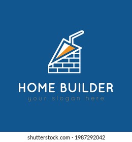 construction logo, home builder,  architecture conceptual logo.