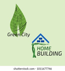 Construction logo home builder tamplate design