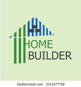 Construction logo home builder tamplate design