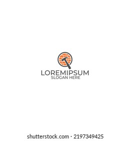 construction logo, home renovation logo and simple icon logo