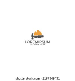 construction logo, home renovation logo and simple icon logo