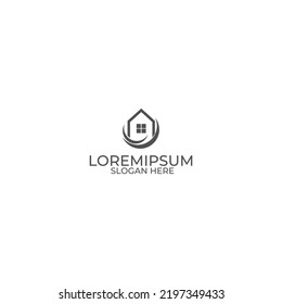 construction logo, home renovation logo and simple icon logo