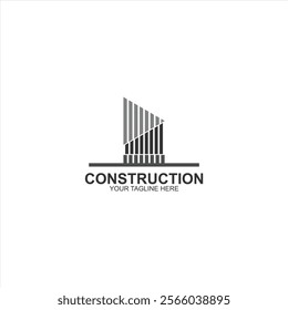 construction logo icon for business or development logo with creative illustration