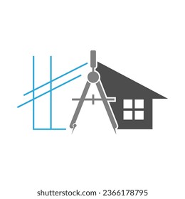 Construction logo icon design illustration