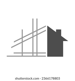 Construction logo icon design illustration
