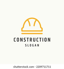 Construction Logo Icon Flat Design Template Stock Vector (Royalty Free ...