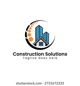 Logo für Bau, Baulösungen, Gebäude und Immobilien