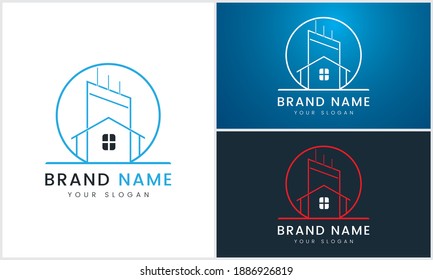 " Construction logo " Logo template