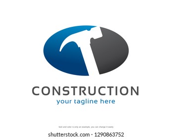 Construction Logo Template Design Vector, Emblem, Concept Design, Creative Symbol, Icon