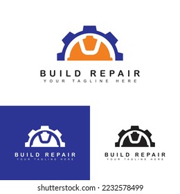 construction logo template, construction industry concept. Vector illustration