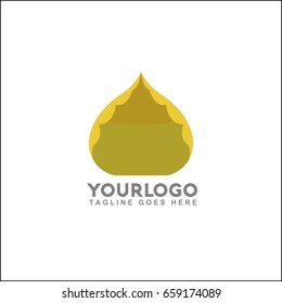 Construction logo template. Real estate or house building symbol. 