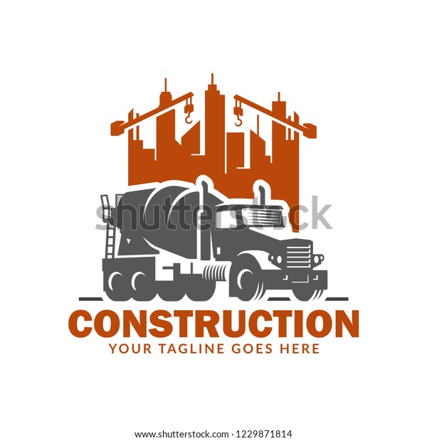 Construction Logo Template Suitable Construction Company Stock Vector ...