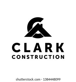 construction logo/icon design with letter C inspiration